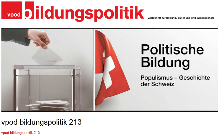 VPOD bildungspolitik 213