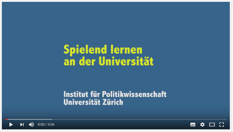 Video UZH Spielend Lernen